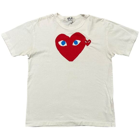 COMME des GARÇONS Play Double Red Heart Patch T-shirt